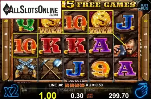 Win screen 1. Lucky Dollar from Casino Technology