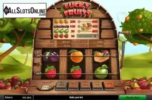 Win Screen. Lucky Fruits from GameScale