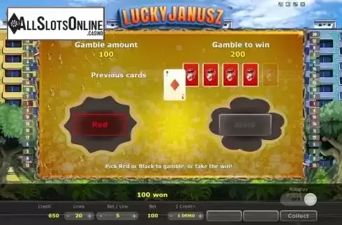 Gamble. Lucky Janusz from Five Men Games