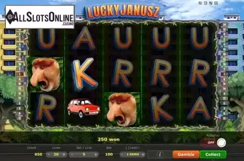 Win Screen 2. Lucky Janusz from Five Men Games