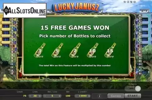 Free Spins. Lucky Janusz from Five Men Games