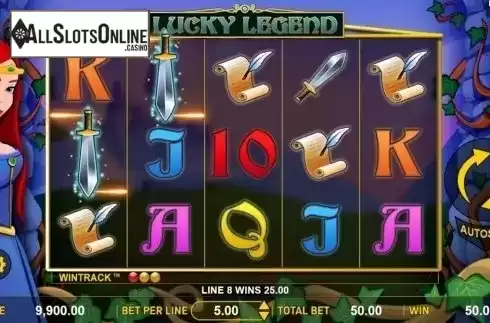 Win Screen 1. Lucky Legend from Aspect Gaming