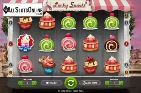 Game Workflow screen . Lucky Sweets from BGAMING