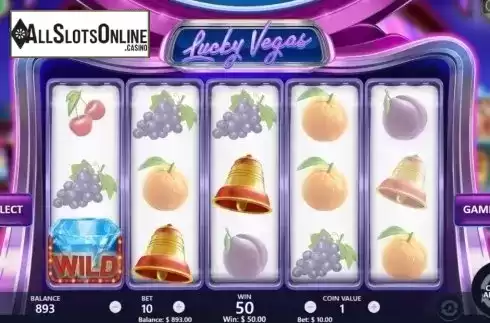 Win Screen. Lucky Vegas from Pariplay