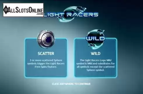 Screen 1. Light Racers from The Games Company