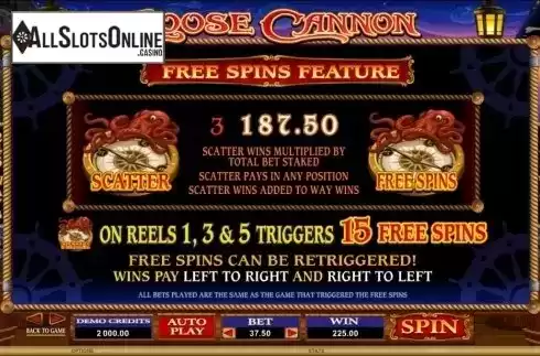 Screen3. Loose Cannon from Microgaming