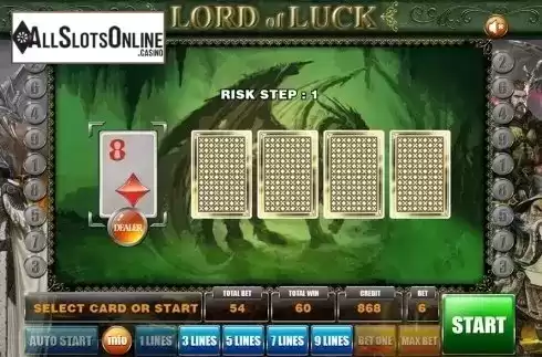 Gamble game . Lord Of Luck (GameX) from GameX