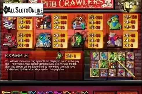 Screen2. Pub Crawlers from Rival Gaming