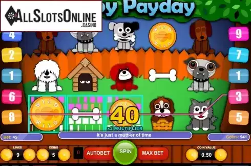 Screen6. Puppy Payday from 1X2gaming