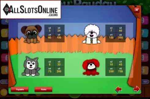 Screen3. Puppy Payday from 1X2gaming