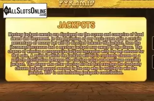 Jackpots. Pyramid (Fazi) from Fazi