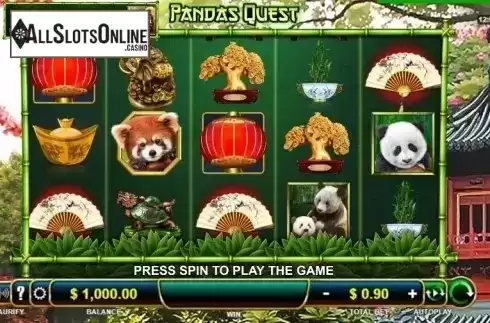 Reel Screen. Pandas Quest from Aurify Gaming