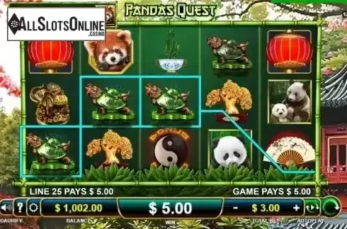 Win Screen. Pandas Quest from Aurify Gaming
