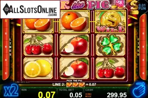 Win screen 3. Pick The Pig from Casino Technology