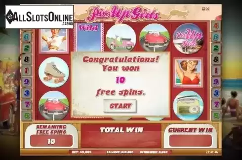 Free spins. Pin Up Girls (iSoftBet) from iSoftBet