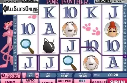 Win Screen. Pink Panther from Playtech