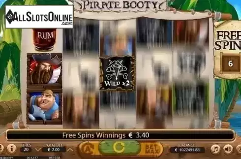 Free Spins 3. Pirate Booty from Booming Games