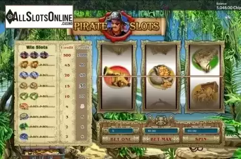 Win screen. Pirate Slots from GamesOS