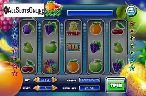 Reel Screen. Pocket Fruit from Slot Factory