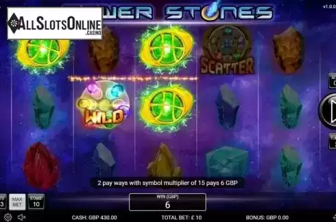 Win Screen 2. Power Stones from Nektan