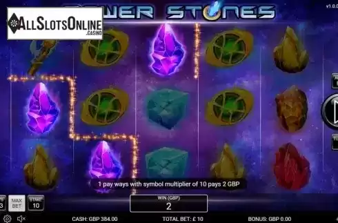 Win Screen 3. Power Stones from Nektan