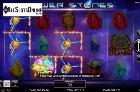 Win Screen 4. Power Stones from Nektan