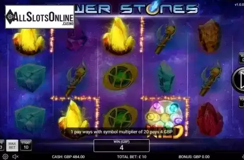 Win Screen 1. Power Stones from Nektan