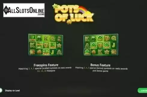 Intro. Pots of Luck from 1X2gaming