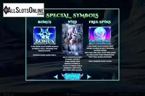 Special Symbols Screen