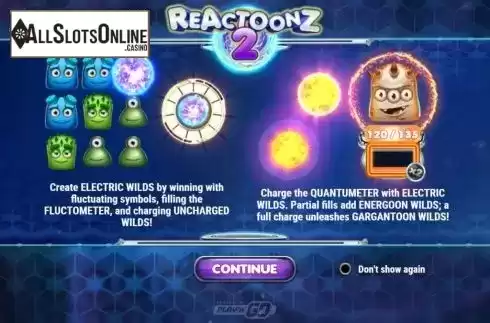 Screen2. Reactoonz 2 from Play'n Go