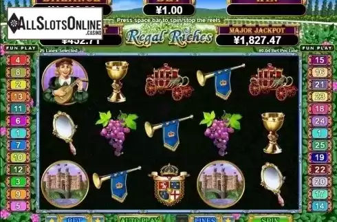 Reel Screen. Regal Riches from RTG
