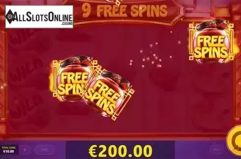 Additional free spins win screen. Red Hot Slot from Red Tiger