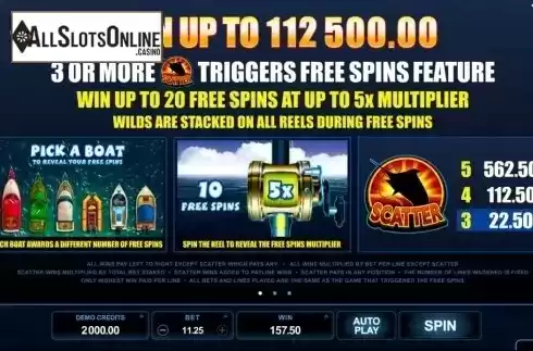 Screen2. Reel Spinner from Microgaming