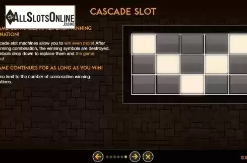 Cascade Slot. Relic Heroes from GAMING1