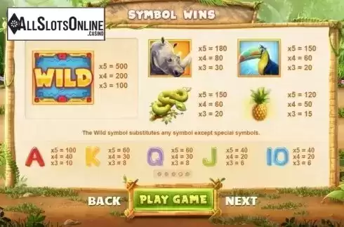 Screen2. Rhino Rumble from Cayetano Gaming