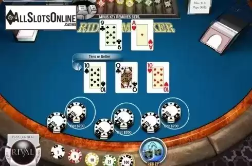Screen4. Ride'Em Poker (Rival) from Rival Gaming