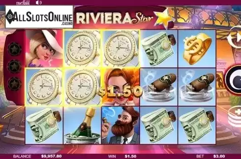 Win Screen. Riviera Star from Fantasma Games