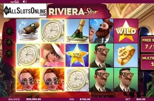 Free Spins. Riviera Star from Fantasma Games