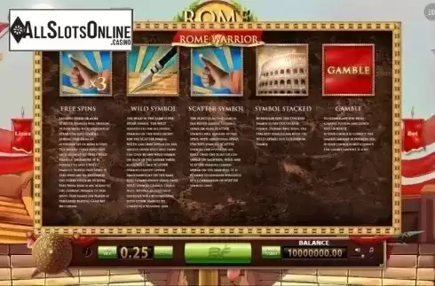 Screen4. Rome Warrior (BF games) from BF games
