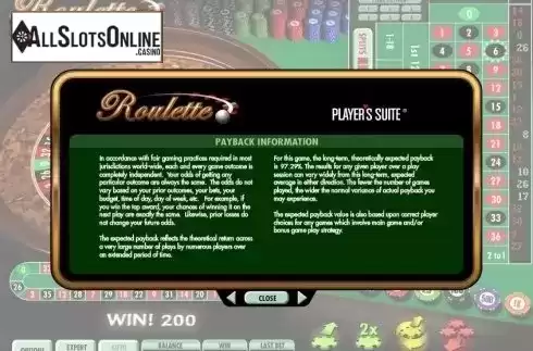Info. Roulette (IGT) from IGT