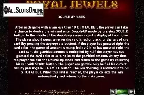 Double Game. Royal Jewels (Casino Technology) from Casino Technology