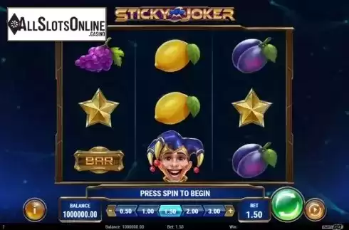Reel Screen. Sticky Joker from Play'n Go