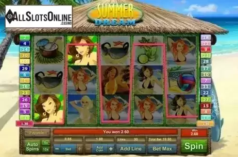 Win Screen 2. Summer Dream from GamesOS