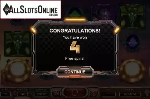 Congratulations Free spins. Super Heroes from Yggdrasil