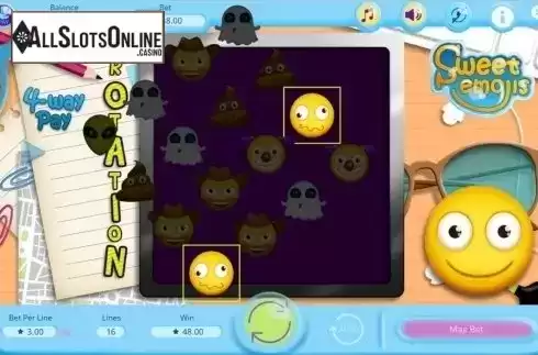 Screen6. Sweet Emojis from Booming Games