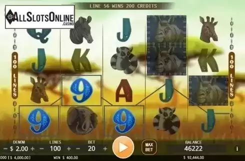 Win screen. Safari (KA Gaming) from KA Gaming
