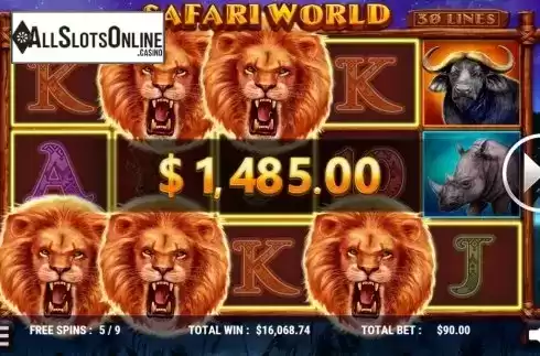 Win Screen 2. Safari World from Slot Factory