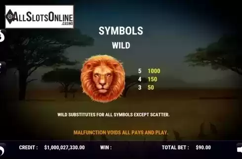 Symbols. Safari World from Slot Factory