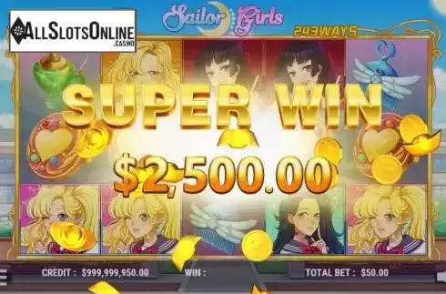Super Win. Sailor Girls from Slot Factory