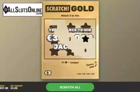 Game Screen 2. Scratch Gold from Hacksaw Gaming